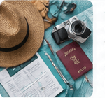 Travel and wellness service illustration